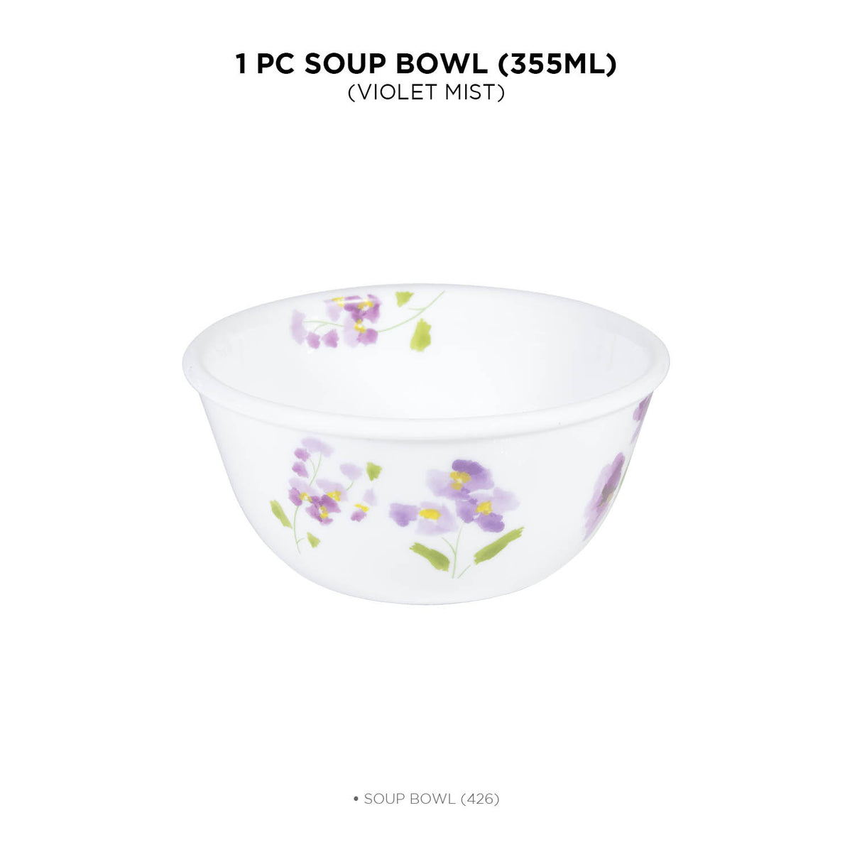Buy Corelle Asia Collection Violet Mist 450ml Bowl online in India