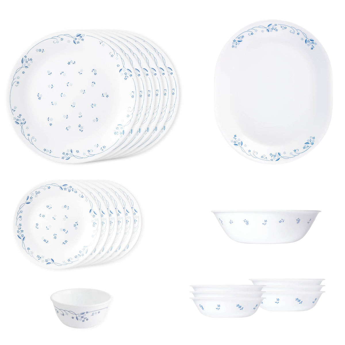 Ceramic Corelle Provincial Blue Dinner Set Corelle Livingware