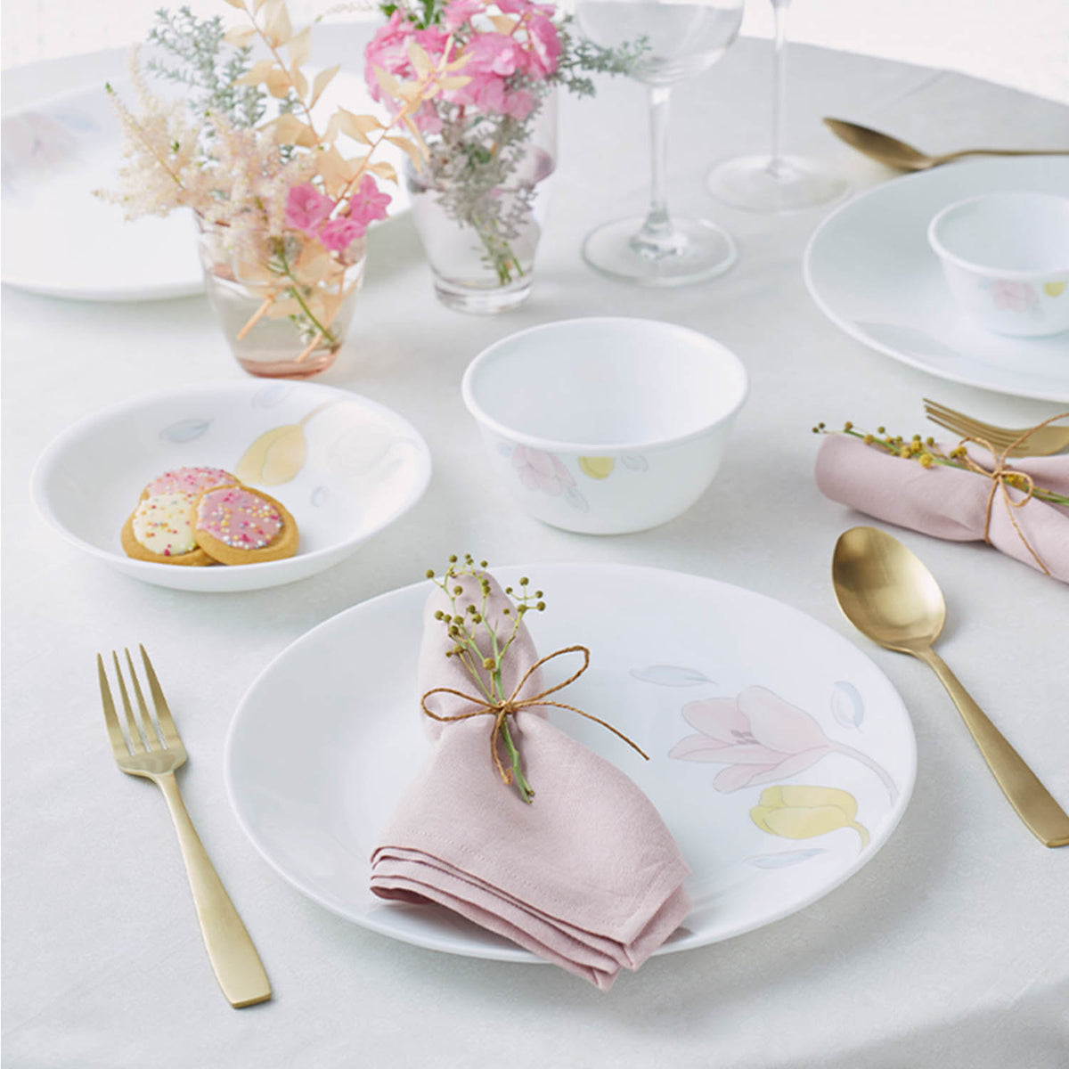 Dinner Set Corelle Linen Corelle Linen Weave 12pc, Service For