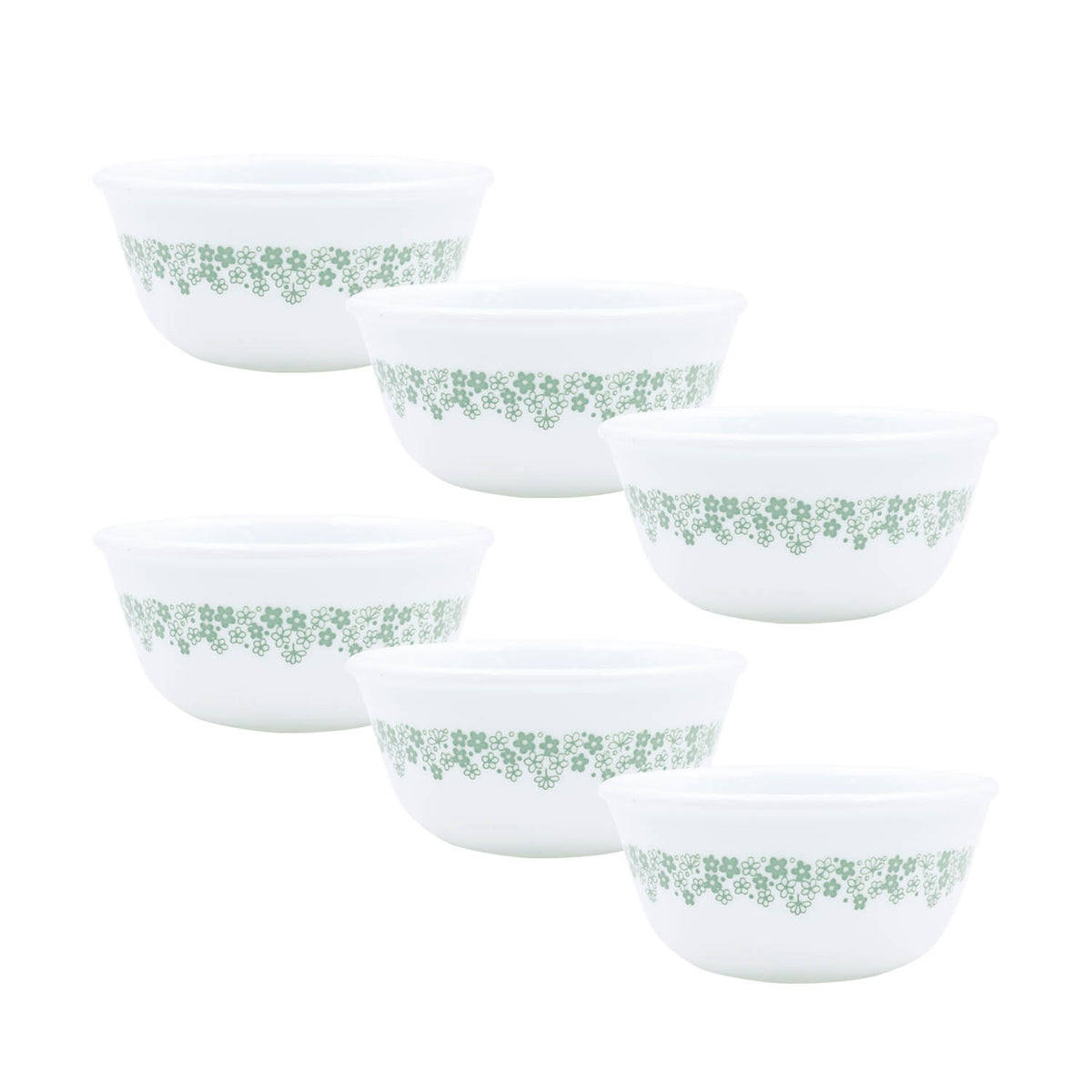 Corelle Spring Blossom Mint 177ml Katori Ramekin Bowl Pack Of Br