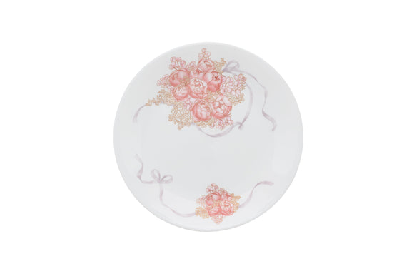 Corelle Asia Collection Gold Series Peony Bouquet Luncheon Plate
