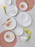 Corelle Livingware Plus Elegance Basic / Mini / Starter Set (Pack of 10) 4 26cm Dinner Plates, 4 296ml Dessert Bowls, 2 828ml Curry Bowls