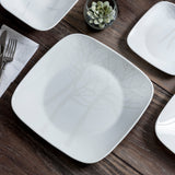 Corelle Square Round Gold Collection Frost Square Round Fish Plate