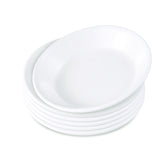 CORELLE WINTER FROST WHITE 17 CM Soup Plate For Soup/Noddle/Pasta & Macaroni | Pack of 6 | Build with Vitrelle Triple Layer Glass| Lightweight |1-year warranty on chips, breaks & scratches