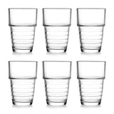 Peggy Oliver Riviera Stackable Glass Set of 6 - 210 ML