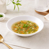 CORELLE WINTER FROST WHITE 17 CM Soup Plate For Soup/Noddle/Pasta & Macaroni | Pack of 6 | Build with Vitrelle Triple Layer Glass| Lightweight |1-year warranty on chips, breaks & scratches