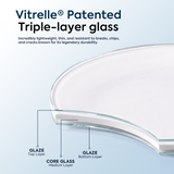 CORELLE LILAC BLUSH 296 ML Vegetable Bowl| Pack of 6| For Serving Curry/Gravy/Dessert | Vitrelle Triple Layer Glass| Lightweight |1-year warranty on chips, breaks & scratches