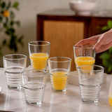 Peggy Oliver Riviera Stackable Glass Set of 6 - 210 ML