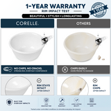 CORELLE MORNING BLUE 177 ML Small Katori-Pack of 2 | For serving Dal/Curd/Desserts/Dips| Ramekin Bowl | Vitrelle Triple Layer Glass| Lightweight |1-year warranty on chips, breaks & scratches