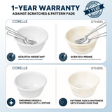 CORELLE SPRING BLOSSOM MINT 177 ML Small Katori-Pack of 2| For serving Dal/Curd/Desserts/Dips| Ramekin Bowl |Vitrelle Triple Layer Glass| Lightweight |1-year warranty on chips, breaks & scratches