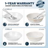 CORELLE LILAC BLUSH 296 ML Vegetable Bowl| Pack of 2| For Serving Curry/Gravy/Dessert| Vitrelle Triple Layer Glass| Lightweight |1-year warranty on chips, breaks & scratches