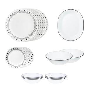 Corelle 21 Pc Dinner Set-City Block-C4