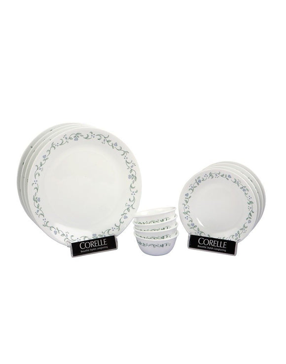 Corelle Country Cottage Glass 12Pcs Dinner Set, Multicolor