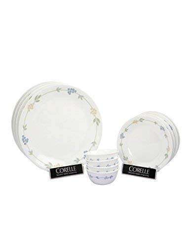 Corelle Secret Garden Glass 12Pcs Breakfast Set, Multicolor