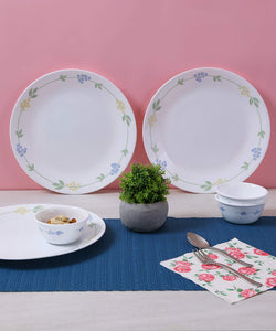 Corelle Secret Garden Glass 8Pcs Dinner Set, Multicolor