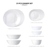 Corelle 21 Pcs Dinner Set - Frost - C2