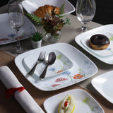 Corelle Asia Square Round Daisy Field 1 Pcs Dinner Plate (26.7cm)