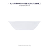 Corelle Asia Square Round Elegant City 1 Pcs Veg/Dessert Bowl (296ml)
