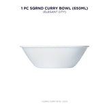 Corelle Asia Square Round Elegant City 1 Pcs Curry Bowl (650ml)