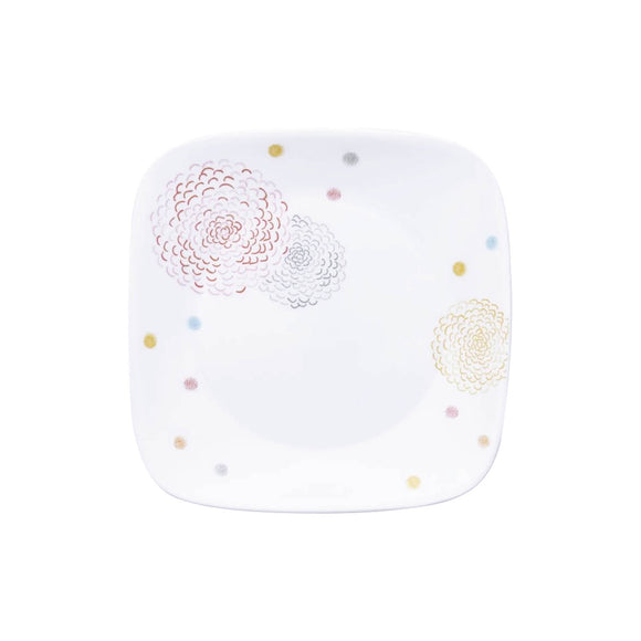 Corelle Square Round Asia POM POM Square Round Dinner Plate