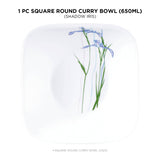 Corelle Square Round Asia Shadow Iris Square Round 23oz Bowl