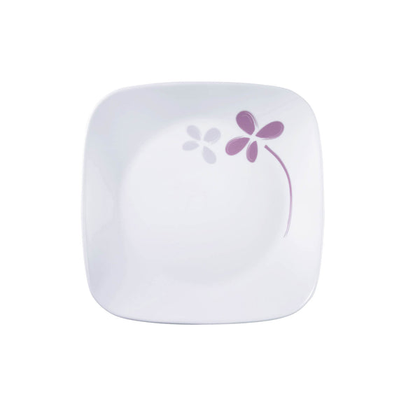 Corelle Asia Square Round Warm Pansies 1 Pcs Medium Plate (22.9cm)