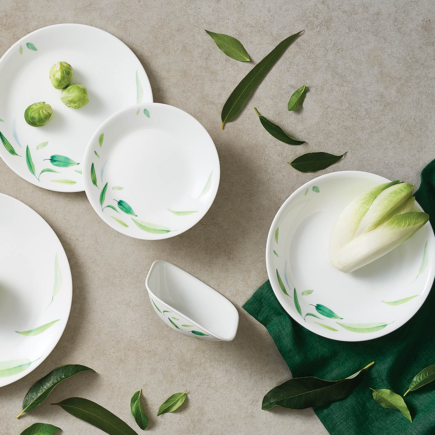 Buy Corelle Asia Collection Dancing Leaves 17cm Soup Plate online