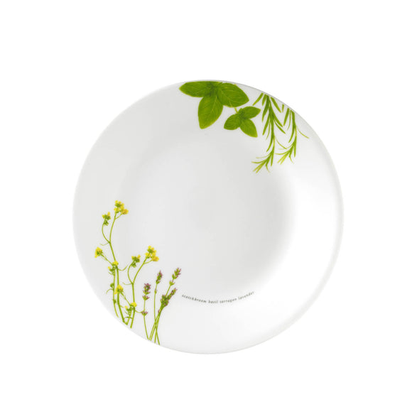 Corelle Asia Round European Herbs 1 Pcs Medium Plate (8.5'')