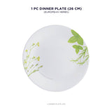 Corelle Asia Round European Herbs 1 Pcs Dinner Plate (26cm)
