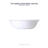 Corelle Asia Collection European Herbs 500ml Soup/Cereal Bowl