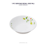 Corelle Asia Round Green Breeze 1 Pcs Serving Bowl (950ml)
