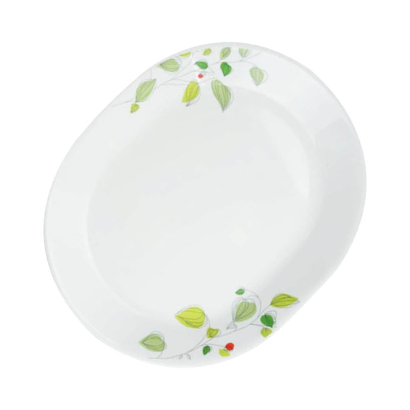 Corelle Asia Green Breeze 1 Pcs Oval Serving Platter (31cm)