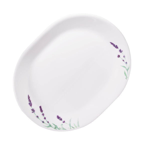 Corelle Asia Lavender Garden 1 Pcs Oval Serving Platter (31cm)