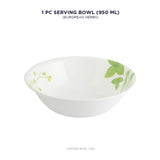 Corelle Asia Round European Herbs 1 Pcs Serving Bowl (950ml)