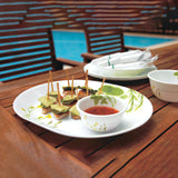 Corelle Asia European Herbs 1 Pcs Oval Serving Platter (31cm)