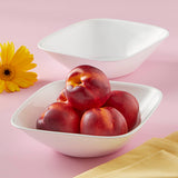 Corelle livingware Winter Frost White Square Round 650ml Curry bowl