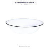 Corelle Livingware City Block 290ml Dessert Bowl - Black Banding