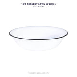 Corelle Livingware City Block 290ml Dessert Bowl - Black Banding