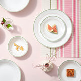 Corelle Livingware Double Ring Green Luncheon Plate