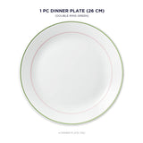 Corelle Livingware Double Ring Green 26cm Dinner Plate