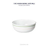 Corelle Livingware Double Ring Green 473ml International Soup Bowl
