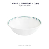 Corelle Livingware Double Ring Green 500ml Soup/Cereal Bowl