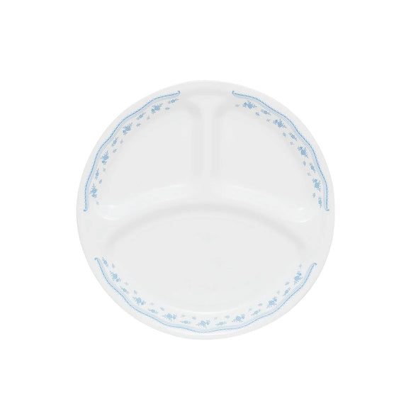 Corelle Livingware Morning Blue 10.25in Divided Dish Dinner Plate