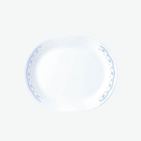 Corelle Livingware Morning Blue 1 Pcs Oval Serving Platter (31cm)
