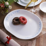 Corelle Livingware Morning Blue 1 Pcs Oval Serving Platter (31cm)