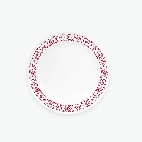 Corelle Livingware Red Trellis Dinner Plate