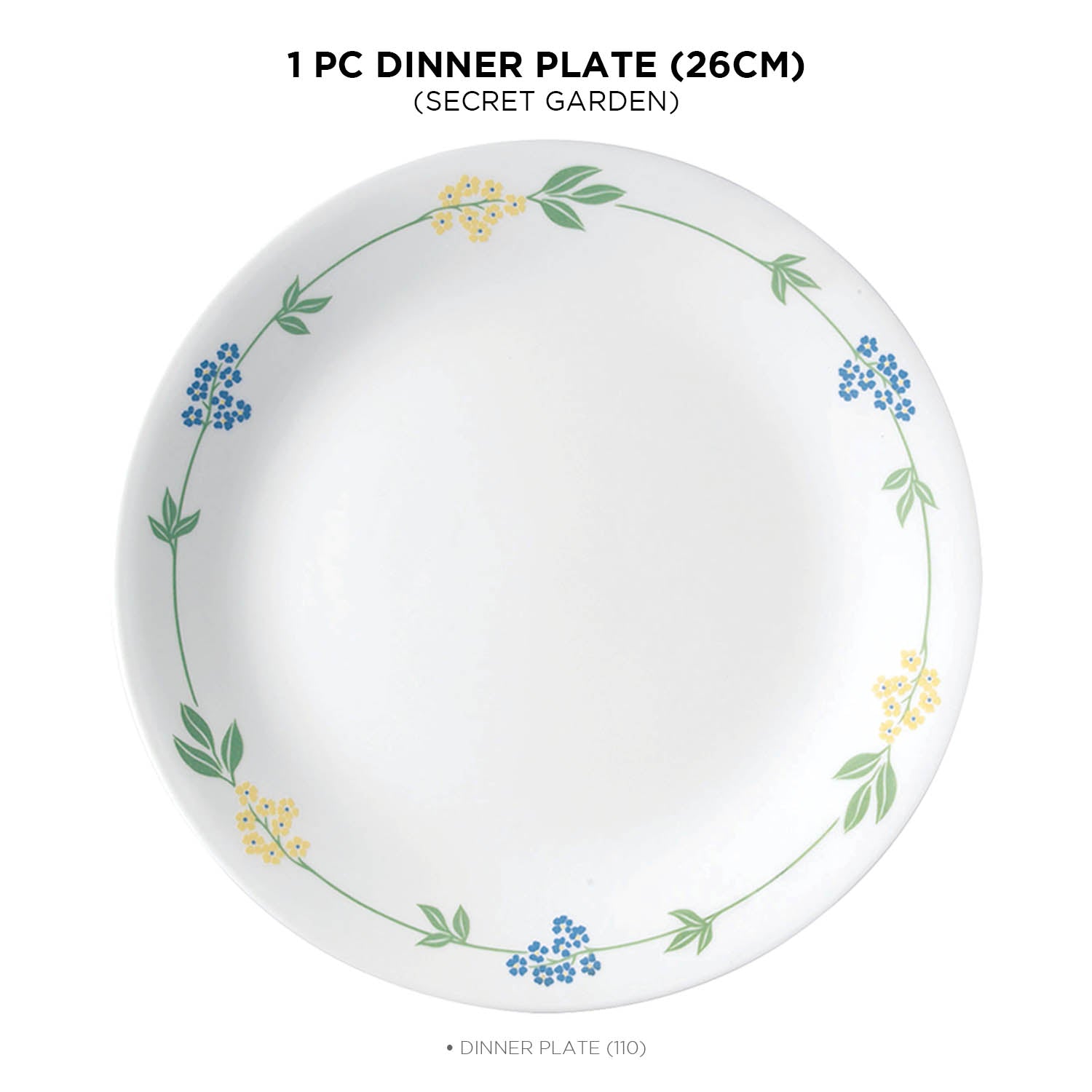 Buy Corelle Livingware Secret Garden Dinner Plate (110) online in