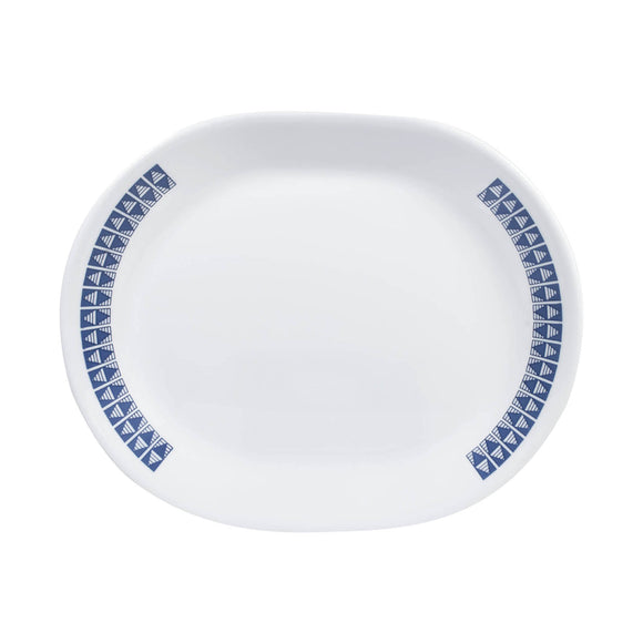 Corelle Livingware Wheeler Diamond 1 Pcs Oval Serving Platter (31cm)