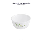 Corelle Livingware Round Green Delight 1 Pcs Soup Bowl (325ml)