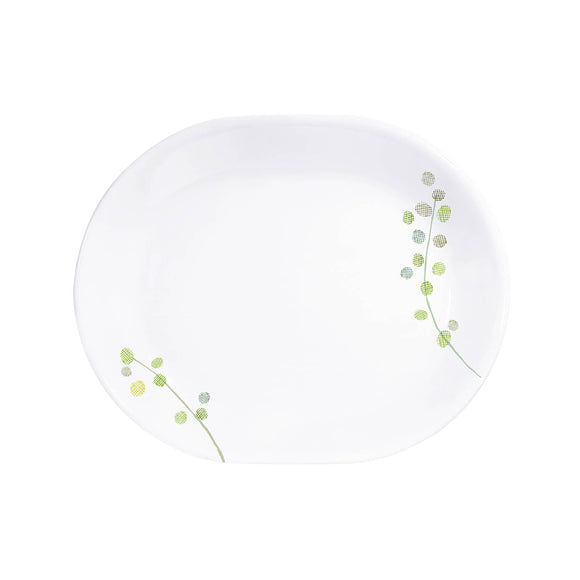 Corelle Livingware Green Delight 1 Pcs Oval Serving Platter (31cm)